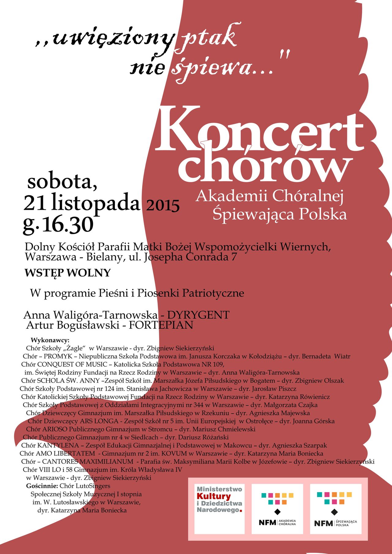 plakat koncert 21 11 2015